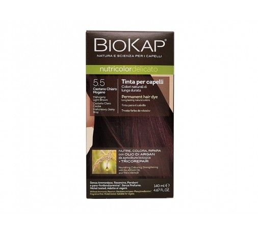 BioKap Nutricolor Delicato 5.5 Castano chiaro mogano Tinta Bios Line 8030243010469