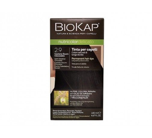 BioKap Nutricolor Delicato 2.9 Castano Scuro Cioccolato Tinta Bios Line 8030243010421