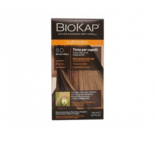 BioKap Nutricolor 8.0 Biondo Chiaro Tinta Bios Line 8030243010391