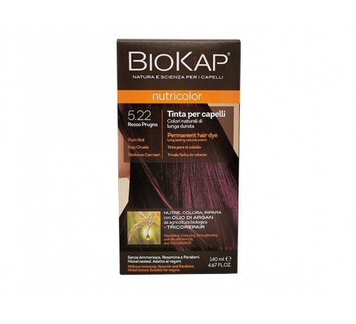 BioKap Nutricolor 5.22 Rosso Prugna Tinta Bios Line 8030243010278