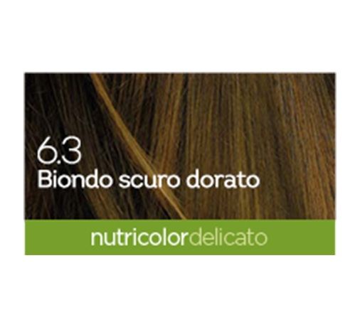 BioKap Nutricolor Delicato 6.3 Biondo Scuro Dorato Tinta Delicata Bios Line 8030243010483 2