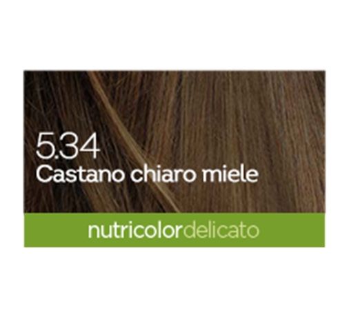 BioKap Nutricolor Delicato 5.34 Castano chiaro miele Tinta Bios Line 8030243010452 2