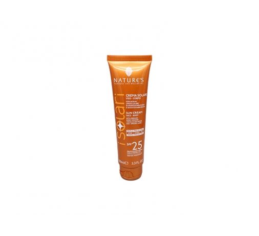 solari crema corpo e viso spf 25 100 ml travel size 8030243025494
