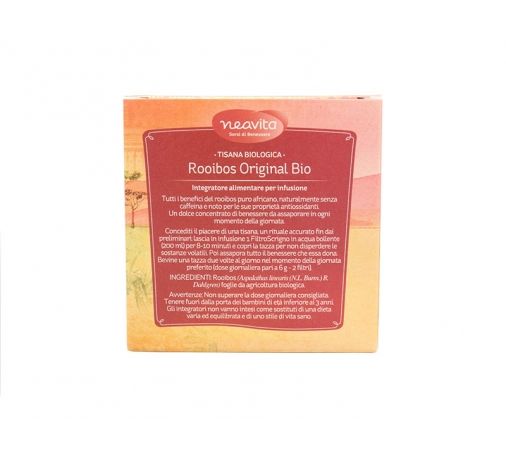 Rooibos original BIO 15 filtroscrigno 8054608126954 Neavita 2