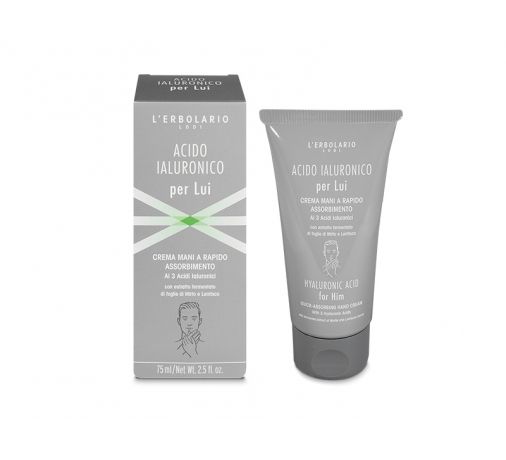 Acido ialuronico per lui Crema mani 75 ml 8022328114247 L'Erbolario